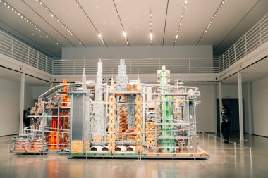 LACMA 'daki sergiler, Los Angeles Sanat Müzesi. ABD - Mayıs 2023. Yüksek kalite fotoğraf