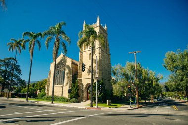 Santa Barbara Trinity Piskoposluk Kilisesi, Kaliforniya - Mayıs 2023. Yüksek kalite fotoğraf