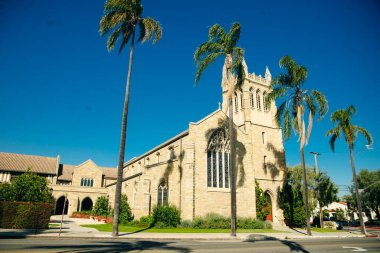 Santa Barbara Trinity Piskoposluk Kilisesi, Kaliforniya - Mayıs 2023. Yüksek kalite fotoğraf