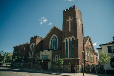 Kanada, Thunder Bay 'deki kilise. Mayıs 2023. Yüksek kalite fotoğraf