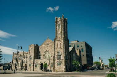 Kanada, Thunder Bay 'deki kilise. Mayıs 2023. Yüksek kalite fotoğraf