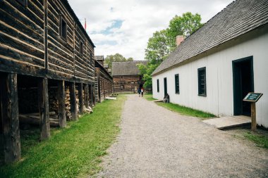 Fort William Tarih Parkı, Thunder Bay, Ontario, Kanada - Eylül, 2022. Yüksek kalite fotoğraf