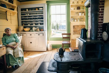 Highland Village Müzesi, Cape Breton, Nova Scotia, Ekim 2022. Yüksek kalite fotoğraf