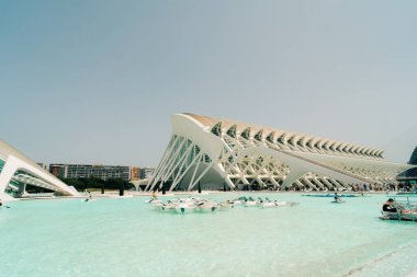 Valencia, İspanya - Haziran 2023 Sanat ve Bilim Müzesi. Yüksek kalite fotoğraf