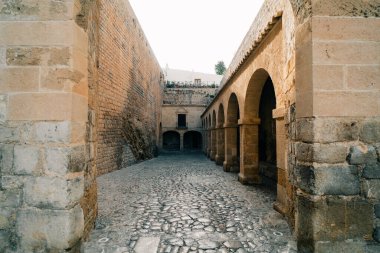 İbiza, İspanya 'daki Balear Kalesi' nden. Akdeniz turistik tatil kasabası. Yüksek kalite fotoğraf