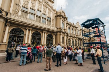 San Jose, Kosta Rika - 29 Mart 2018 Sessizlik Töreni, San Jose 'de Kutsal Perşembe. Yüksek kalite fotoğraf