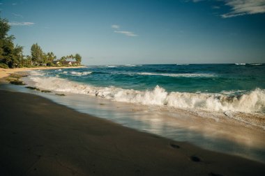 Tropical exotic beach in Haena, Kauai Island, Hawaii. High quality photo clipart