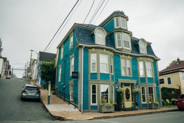 King Caddesi, Lunenburg, Nova Scotia, Kanada - 12 Eylül 2023. Yüksek kalite fotoğraf