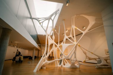 Valencia, İspanya - 12 Temmuz 2023 tarihli müze sergisi. Yüksek kalite fotoğraf