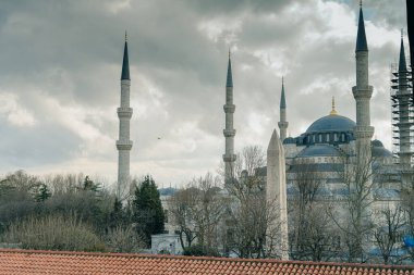İstanbul, Türkiye - 13 Nisan 2023 - Ayasofya Camisi. Eski Bizans Ortodoks Katedrali. Yüksek kalite fotoğraf