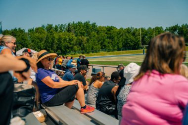 Sault Ste. Marie, ON, Kanada - 30 Haziran 2022 ragbi turnuvası. Yüksek kalite fotoğraf