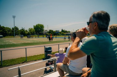 Sault Ste. Marie, ON, Kanada - 30 Haziran 2022 ragbi turnuvası. Yüksek kalite fotoğraf