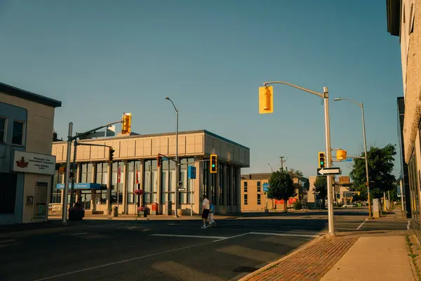 サルト スティーブ マリー オンタリオ カナダ 15Th 2023 クイーンストリート ダウンタウンのサウルト スティー ロイヤリティフリーのストック画像