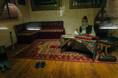  İslam Bilim ve Sanat Müzesi sergisi. Türkiye, İstanbul - 12 Aralık 2021. Yüksek kalite fotoğraf