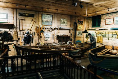 İstanbul, Türkiye - 12 Aralık 2021, Rahmi M. Koç Müzesi İstanbul 'da özel bir sanayi müzesidir. Yüksek kalite fotoğraf