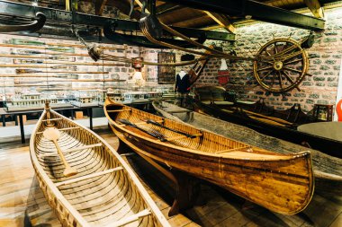 İstanbul, Türkiye - 12 Aralık 2021, Rahmi M. Koç Müzesi İstanbul 'da özel bir sanayi müzesidir. Yüksek kalite fotoğraf