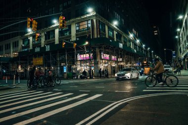 New York, ABD - 3 Haziran 2023 gecesi Manhattan 'da. Yüksek kalite fotoğraf