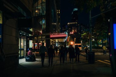 New York, ABD - 3 Haziran 2023 gecesi Manhattan 'da. Yüksek kalite fotoğraf