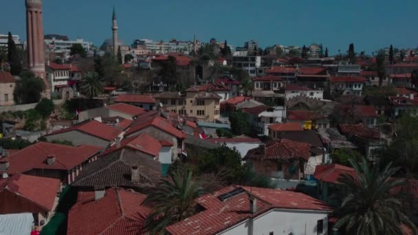 Antalya Turki Mungkin 2023 Jalan Narrow Kota Tua Distrik Kaleici — Stok Video