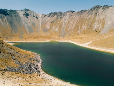 Toluca, Meksika - 20 Ocak 2024 Nevado de Toluca 'da muhteşem manzara. Yüksek kalite fotoğraf