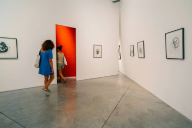 Buenos Aires, Arjantin - Buenos Aires Modern Sanat Müzesi 'nde 2 Aralık 2023 sergisi. Yüksek kalite fotoğraf