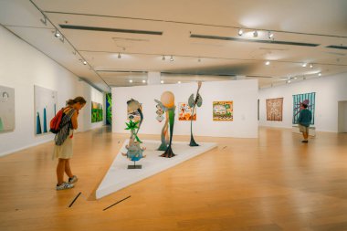 Buenos Aires, Arjantin - Buenos Aires Modern Sanat Müzesi 'nde 2 Aralık 2023 sergisi. Yüksek kalite fotoğraf