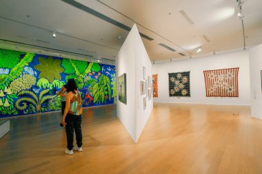 Buenos Aires, Arjantin - Buenos Aires Modern Sanat Müzesi 'nde 2 Aralık 2023 sergisi. Yüksek kalite fotoğraf