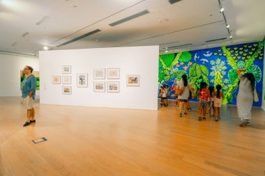 Buenos Aires, Arjantin - Buenos Aires Modern Sanat Müzesi 'nde 2 Aralık 2023 sergisi. Yüksek kalite fotoğraf