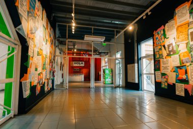 BUENOS AIRES, ARGENTINA - Recoleta Kültür Merkezi 'nde 12 Aralık 2023 sergisi. Yüksek kalite fotoğraf