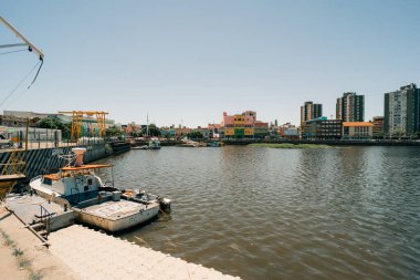  Buenos Aires, Argentina - dec 2th 2023 panoramic view of La Boca neighborhood. High quality photo clipart