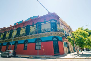 Casa Rocha 801 Buenos Aires, Arjantin 'in La Boca mahallesinde - 2 Aralık 2023. Yüksek kalite fotoğraf