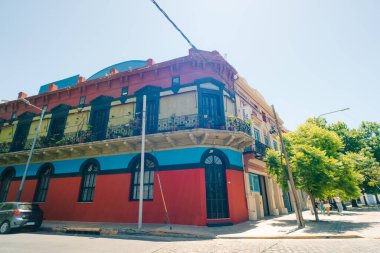 Casa Rocha 801 Buenos Aires, Arjantin 'in La Boca mahallesinde - 2 Aralık 2023. Yüksek kalite fotoğraf