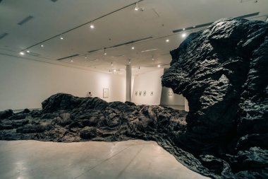 Buenos Aires, Arjantin - Buenos Aires Modern Sanat Müzesi 'nde 2 Aralık 2023 sergisi. Yüksek kalite fotoğraf