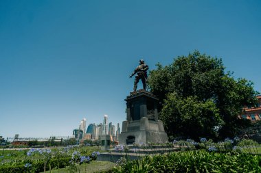 Juan de Garay Monument in buenos aires, argentina - dec 2th 2023. High quality photo clipart