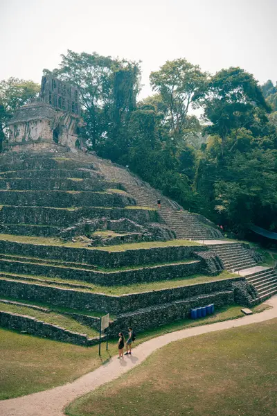 Palenque, Chiapas, Meksika 'daki Maya harabeleri. Yüksek kalite fotoğraf
