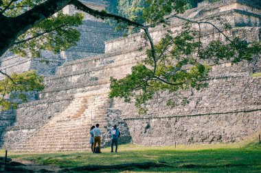 Palenque, Chiapas, Meksika 'daki Maya harabeleri. Yüksek kalite fotoğraf