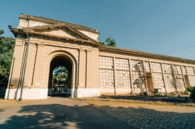 Buenos Aires, Arjantin - 26 Mart 2023 Arjantin Chacarita askeri mezarlığı. Yüksek kalite fotoğraf