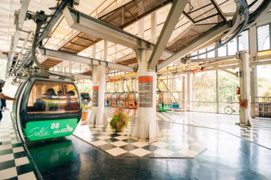 Salta, Salta, Arjantin - mar 4, 2024 Salta Cable Car Station of Transport to San Bernardo Hill. Yüksek kalite fotoğraf