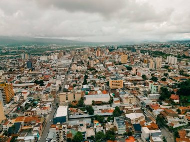 aerial view of San Salvador de Jujuy, argentina. High quality photo clipart