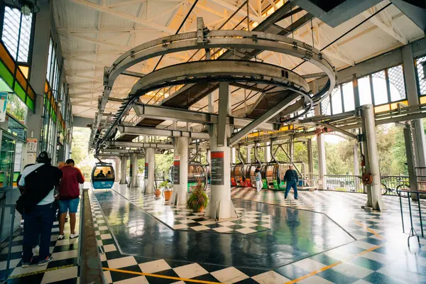 Salta, Salta, Arjantin - mar 4, 2024 Salta Cable Car Station of Transport to San Bernardo Hill. Yüksek kalite fotoğraf