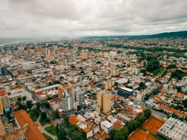 aerial view of San Salvador de Jujuy, argentina. High quality photo clipart