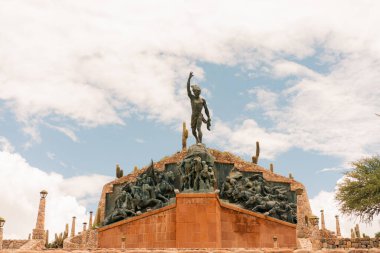 Monument to the Independence Heroes, Monumento a los Heroes de la Independencia in Humahuaca, Argentina - mar 2th 2024. High quality photo clipart