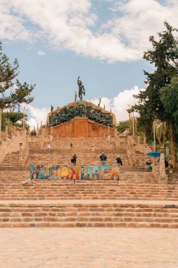 Monument to the Independence Heroes, Monumento a los Heroes de la Independencia in Humahuaca, Argentina - mar 2th 2024. High quality photo clipart
