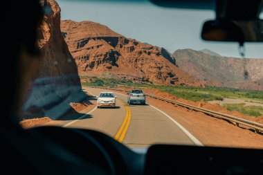 Salta ve Cafayate arasındaki yol, Arjantin - mar 224 Quebrada de las Conchas National Route 68. Yüksek kalite fotoğraf