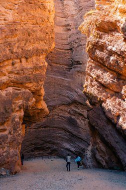 Quebrada de las Conchas, Cafayate, Arjantin 'deki doğal amfi tiyatro. Yüksek kalite fotoğraf