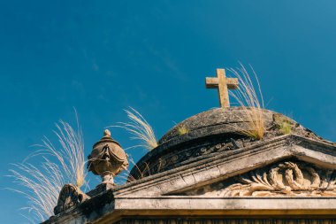 Recoleta Mezarlığı, Buenos Aires, Arjantin 'deki en önemli ve en ünlü mezarlık. Yüksek kalite fotoğraf