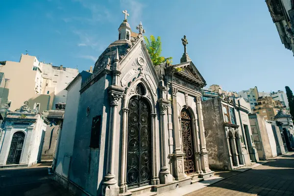 Recoleta Mezarlığı, Buenos Aires, Arjantin 'deki en önemli ve en ünlü mezarlık. Yüksek kalite fotoğraf