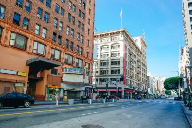 Los Angeles, Kaliforniya, ABD - şehir merkezinde 2th 2024. Cadde. Yüksek kalite fotoğraf
