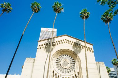 Los Angeles, ABD 'deki Dini Okul Wilshire Bulvarı Tapınağı. Yüksek kalite fotoğraf