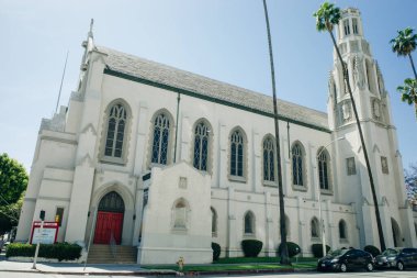Los Angeles 'taki Aziz James Episcopal Kilisesi, ABD - 2 Mart 2024. Yüksek kalite fotoğraf